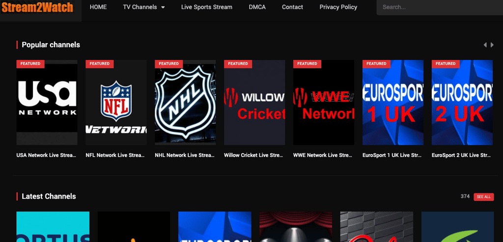 Stream2wetch.top streaming banner new