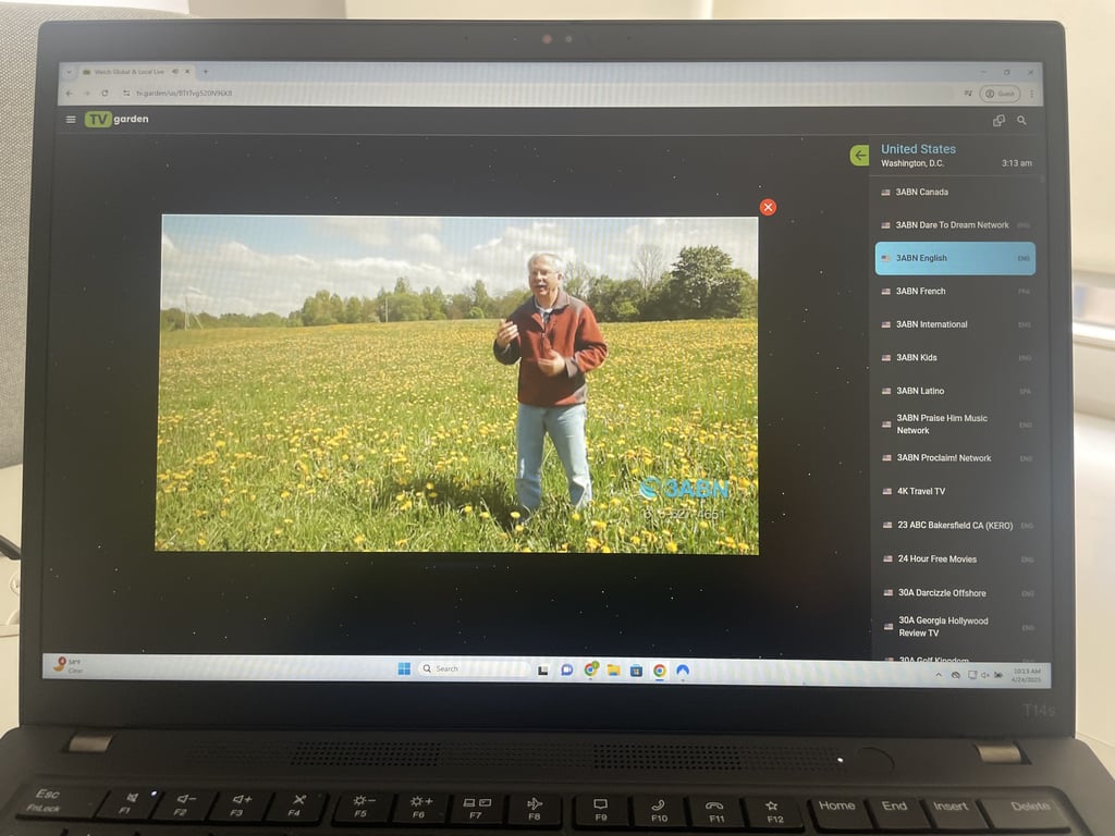 Streaming on TV Garden