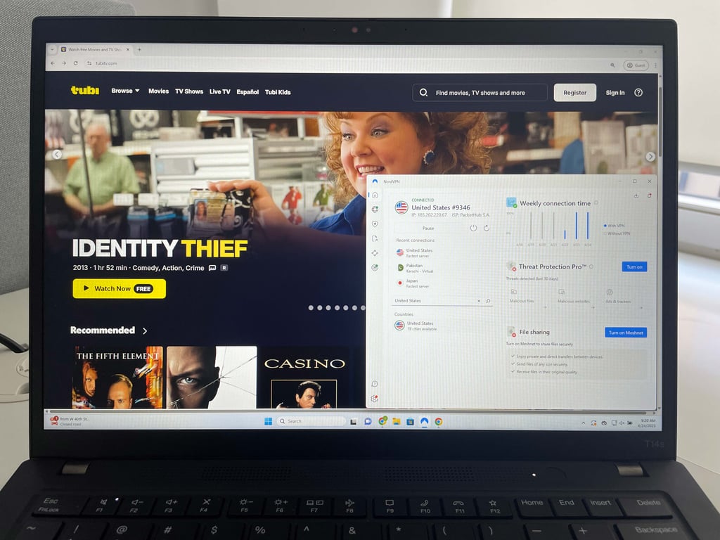 Streaming on Tubi