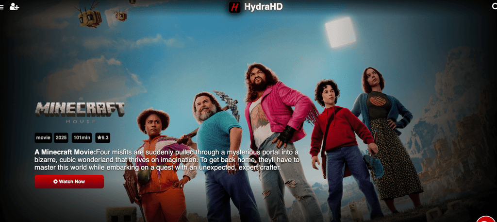 Hydrahd.ac streaming banner