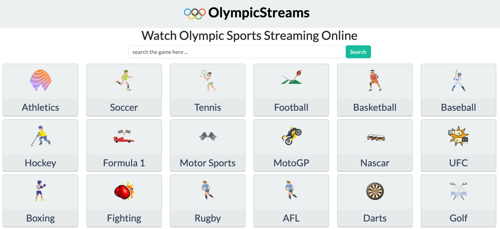 Olympicstreams.co streaming banner