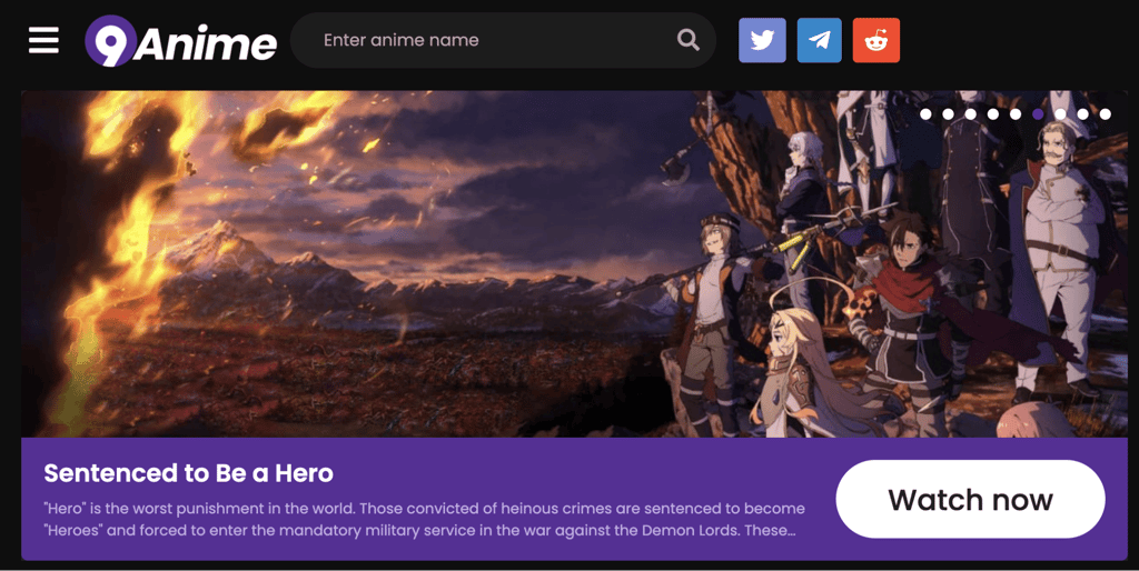 9anime home page