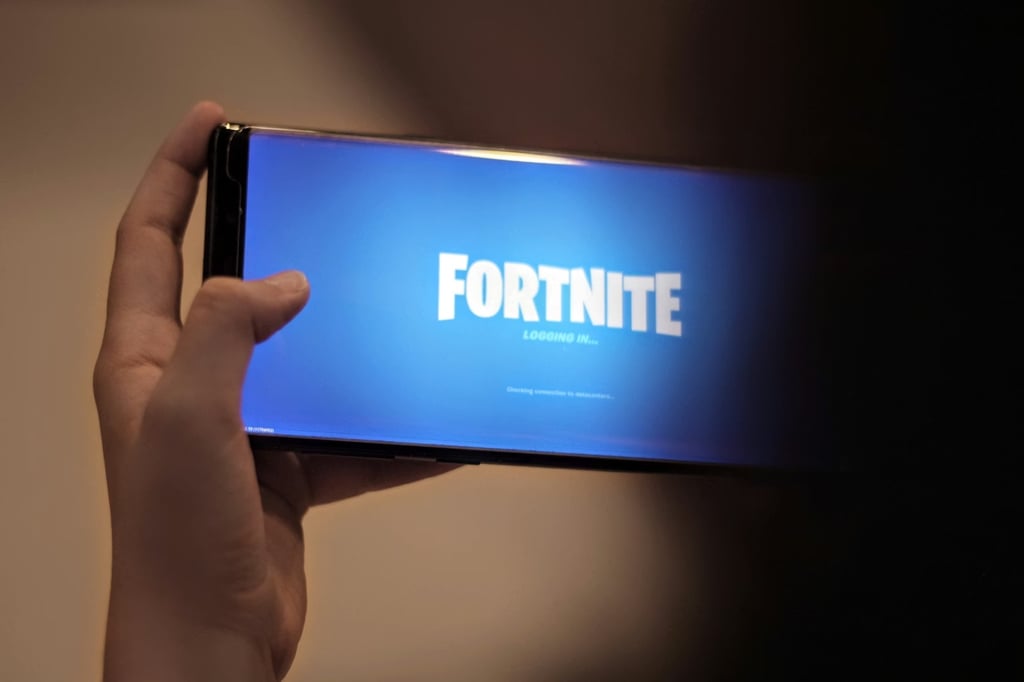 holding fortnite