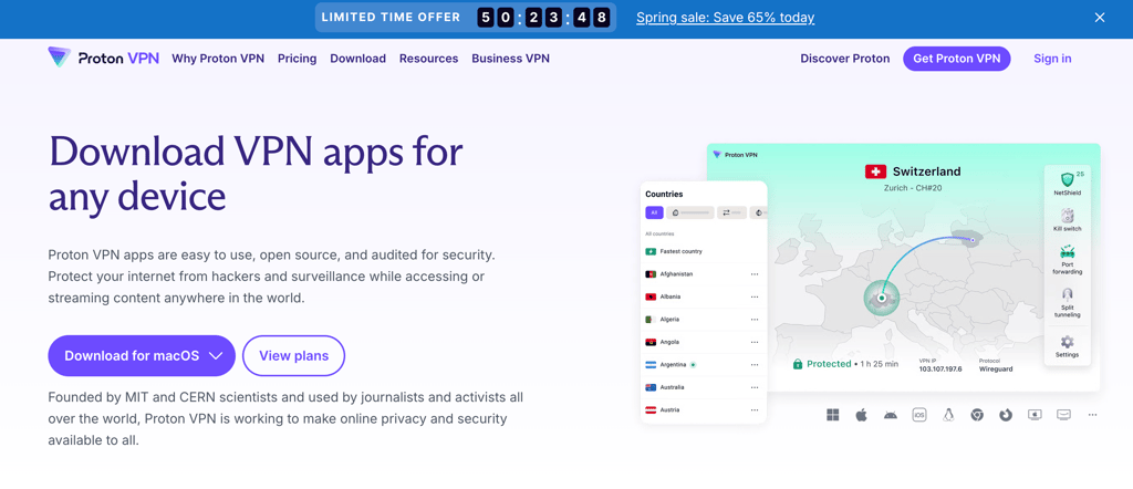download proton vpn