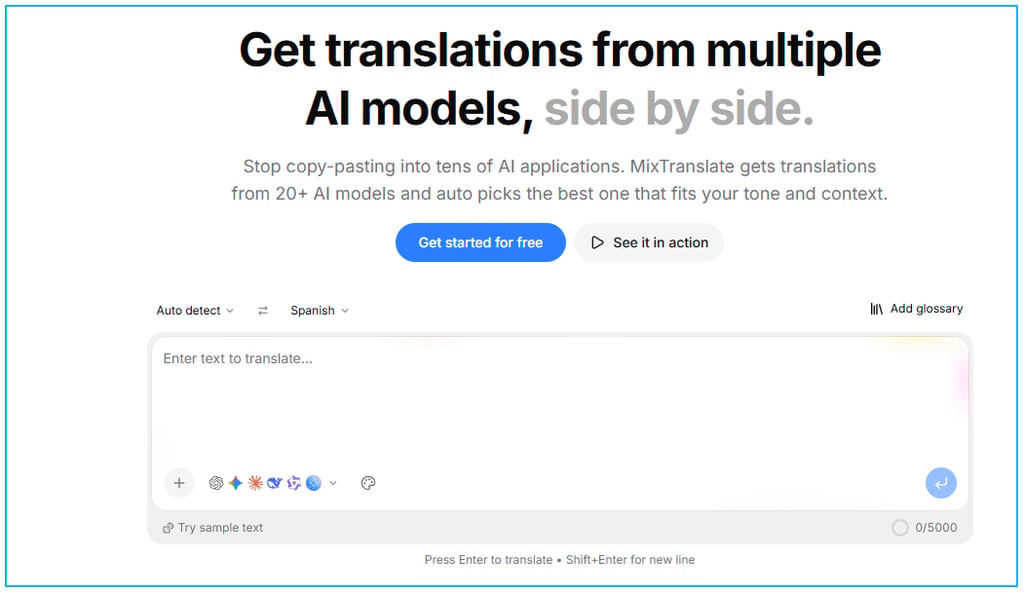 AI translation module highdr