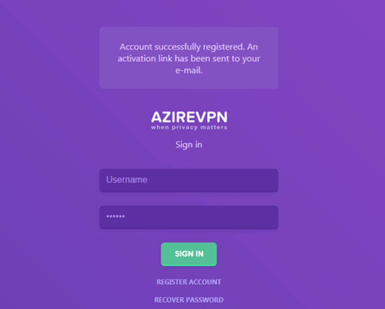 register on the official website