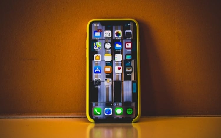 The title image showing an iPhone currently on the home page