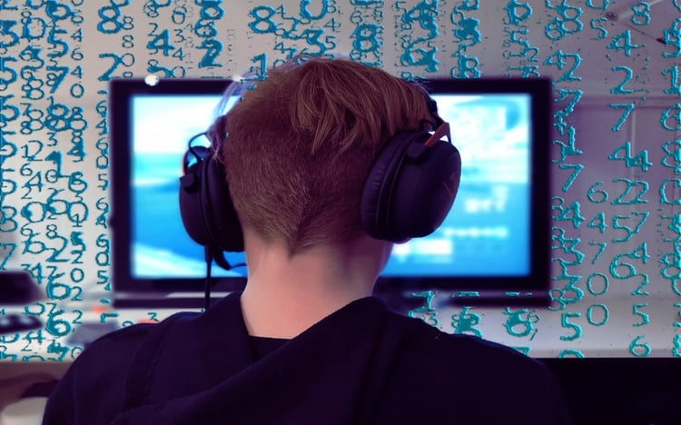 Image of a game streamer on TWITCH