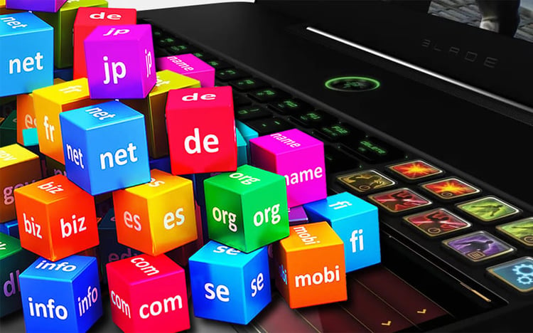 Title image for What is DNS and how it makes our life easier showing various domains represented as 