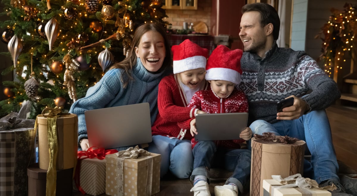 Technology addicted family