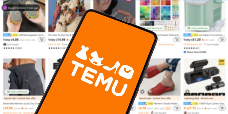 Temu logo orange