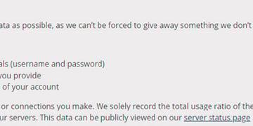 Perfect Privacy’s log policy