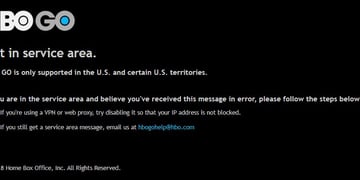 Error trying to access HBO Go from another country