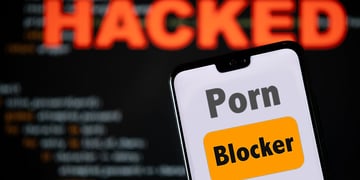 Hacked adult sites blocking app