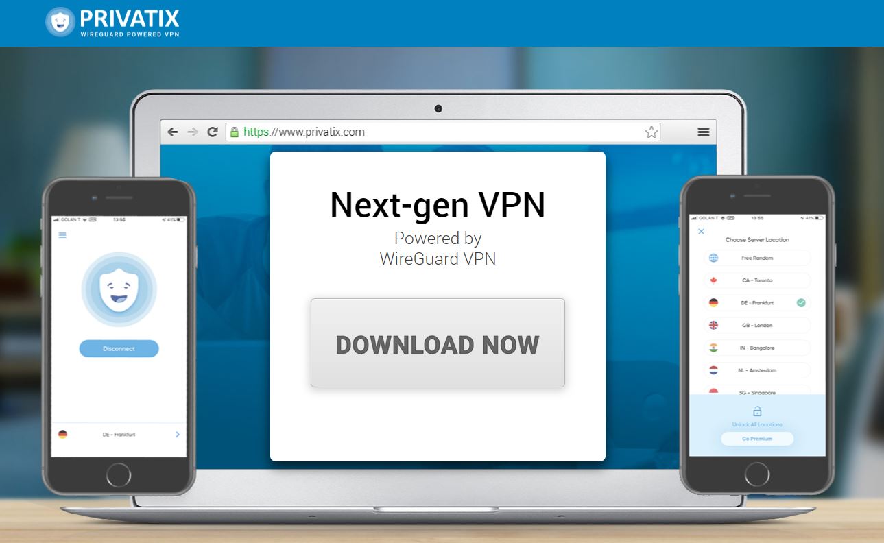 The Privatix VPN app