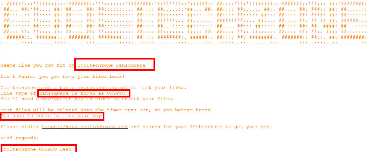 Cooltechzone Crypto Ransomware screensaver