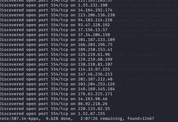 EC2 Amazon AWS instance running masscan