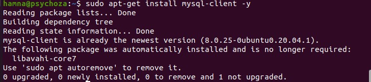 Installing mysql