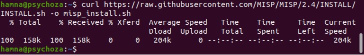 Downloading remote installation script